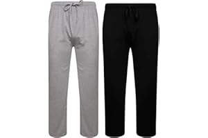 Sock Stack Mens Lounge Bottoms Pyjama Pants Jersey PJ Bottom For Men 100% Cotton Pajama Trousers Pack Of 2