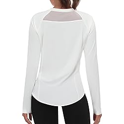 Blanc FEMME T-Shirt à Manches Courtes Coupe Longue Col Ras Du Cou