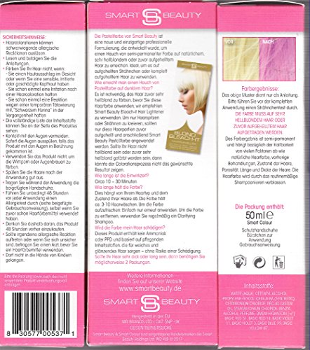 Smart beauty Haarfarben „Zuckerwatte“ semi-permanent pastell Haarfarbe 50 ml NEU !!!!! - 2