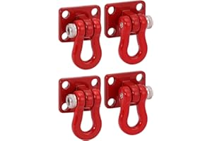 INJORA Gancio di traino in metallo per SCX24 TRX4M 1/24 1/18 RC Crawler, set da 2