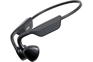 Mozone Bone Conduction Headphones，Open-Ear Bluetooth 5.3 Wireless, IPX7 Waterproof Sport Earphones with 12H Playtime & Magnetic Fast Charge, Secure Fit for Running, Cycling, Gym