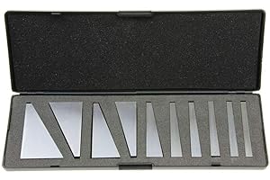 Chiloskit Winkelplatten Winkelblock Set Machinist Werkzeug Winkelblock Set Maschinenwerkzeug Winkelblock Set Machinist Square Gage Block Set 2 Stück, 10 Piece Set