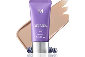 MISSHA M PERFECT COVER SERUM BB CREAM No.23 Natural Beige, Hautpflege, Feuchtigkeitsspendend, Superfood-Komplex, modulare Abdeckung, Kristallhaut, Reg