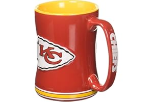 Boelter Brands NFL Kaffeetasse, Motiv: Kansas City Chiefs, 400 ml