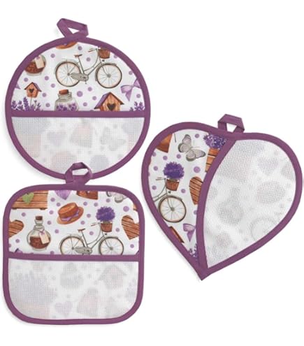 Set 3 Presine Da Ricamare A Punto Croce - Forme Cuore, Farfalla E Campana Con Tela Aida 55 Fori - Foto 10