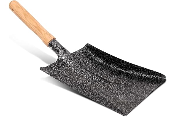 RedBuild Cleaning Dust Pan with Wooden Handle Export Quality High Carbon Steel Dustpan for Home and Kitchen Used for Househole and Office