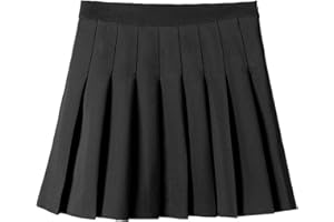 YINGWIN Faltenrock Damen Kurz Mini Rock mit Hose Drunter Sexy Party Outfit Damen