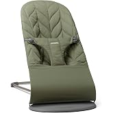 BabyBj&ouml;rn Bliss Hammock, Fabric, Petal Padding, Dark Green | 2 in 1: Adjustable Hammock and Infant Chair, Newborn to 2 Years