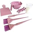 Kumi Professional Wheat Eco-Friendly Pink 8 Piece Tint/hair dye Set - This hair dye bowl and brush kit is ideal for professional or home use. Ideal home hair dye kit.