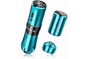 Biomaser U7 Bezprzewodowa maszyna 2 sztuki akumulatorów 2000 mAh HD kolorowy ekran silnika, 6 uderzeń, regulowany silnik, bezprzewodowy lub przewodowy, dla profesjonalnych badaczy