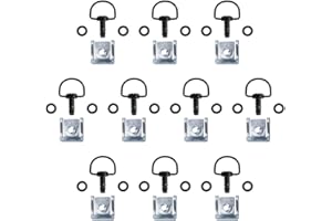 Oldbones Lot de 10 fixations de course à dégagement rapide pour moto - Noir foncé, 17 mm