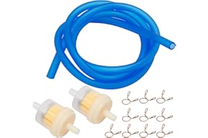 Hoypeyfiy Fuel Line Hose Tubing Petrol Pipe Filter Clamps for ATV Dirt Bike Go Kart Most Scooter Moped Pocket Bike Motorcycle Parts Gas Line