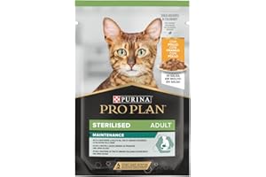 Purina Pro Plan Comida Húmeda para Gato Esterilizado Adulto con Pollo, 26 sobres de 85g