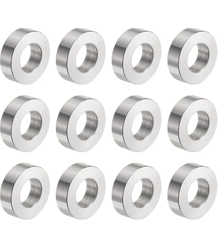 Produktbild von PATIKIL M8 Messing Abstandshalter 5 Stück Rund Distanzhülsen 8mm ID X 10mm OD X 8mm L Ohne Gewinde Unterlegscheiben Für 5/16 Zoll Oder M8 Schraube Rundestangen Montage Mainboard Maschinen