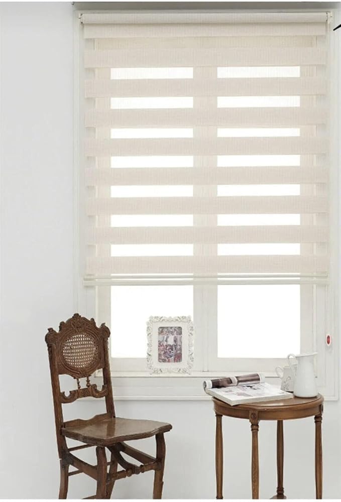 Beyazıt Tekstil Krem Bambu Zebra Stor Perde Krem 180 x 260 byzt546