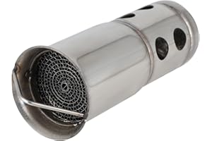 JFG RACING Silenziatore Moto Universale,Db Killer 50mm,OD x 141mm Lunghezza in Acciaio Inox Universale Scarico Silenziatore Moto Inserisci Db Defender Db Killer