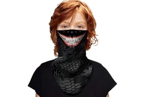 ShopINess Scaldacollo Tubolare Fascia Unisex Bambini per Bici Sport Festival Carnevale Halloween - Crit Attack