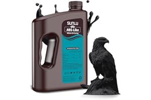 SUNLU 3D Resina ABS-like 3KG, Resina 3D de Curado Rápido para Impresoras 3D de Resina LCD DLP SLA, Resina Fotopolímero de Curado Ultravioleta de 405nm Fuerte, Alta Precisión, 3000g Negro
