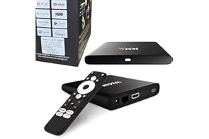 LEYF 4K Android TV Box Original Licensed by Google LLC and Netflix, Disney, Prime Video WiFi, Type-C, HDMI 2.1, USB 3.0, Ethernet, MicroSD/Smart TV, Chromecast, Youtube