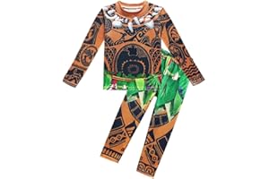 Lito Angels Maui Deguisement pour Enfant Garcon, Anniversaire Fete Carnaval Sweat et Pantalon, Pyjamas Vetements de Nuit, Taille 2-9 Ans