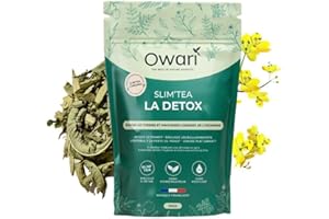 OWARI SLIM TEA Thé Détox - Soutien Régime Naturel - Cure Detox 15 jours - Thé en Vrac 100 g - Boisson 100% Naturelle et Produite en France