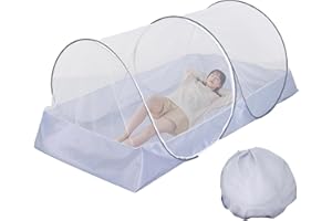 LUKIUP Moskitonetz Pop Up Einzelbett, 200 * 100 * 73cm, Faltbares Mückennetz, Netz Reise Ohne Aufhängung,Mosquito Net, Moskitonetz Bett für Zuhause und Camping Geeignet