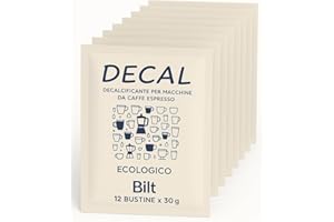 GENERICO BILT DECAL, Decalcificante Ecologico Universale per Macchine da Caffè, 100% Acido Citrico di Qualità Alimentare, Anticalcare per Acqua, 12 bustine da 30g - Anche per Bollitore, Made in Italy