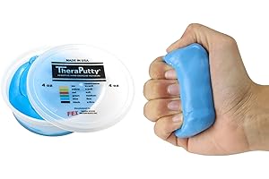CanDo TheraPutty anti bacteriano - Pasta modelar - 113 g - Azul (pesada)