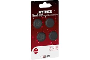 Konix Mythics Pack de 4 appuie-Pouces antidérapants pour joysticks Console Nintendo Switch - Noir