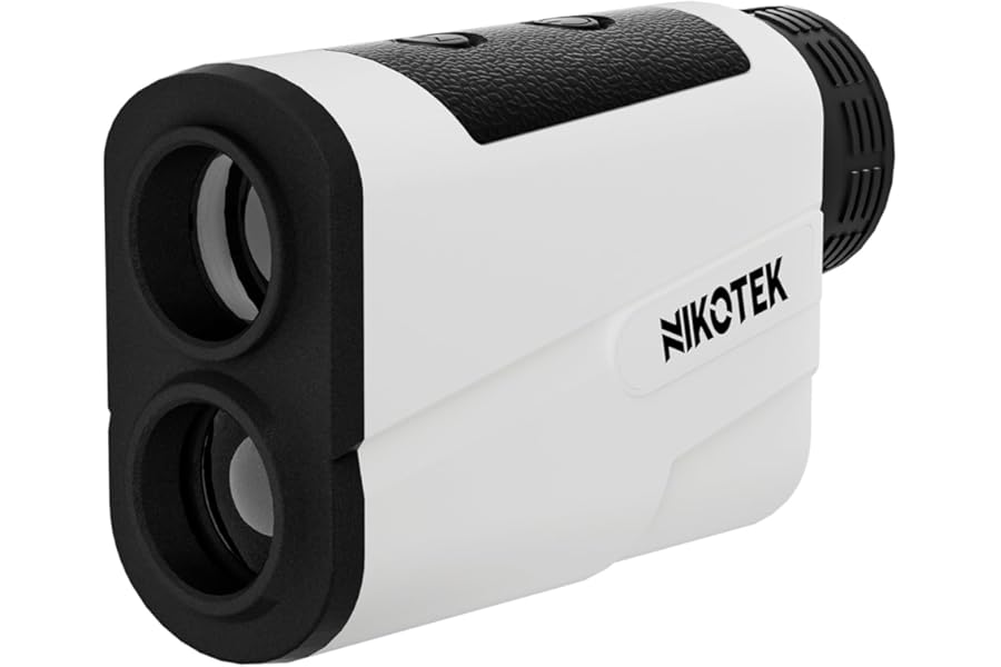 NIKOTEK Golf Range Finder with Slope,1000M/1093Yards Rechargeble Rangerfinder,Flag Lock, Scan Measurement for Golfers,Carrying Case