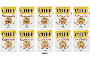Parmalat Chef Besciamella, Salsa Besciamella Classica, Confezione da 10 x 200 ml, Solo Ingredienti Naturali, + portachiavi italy shop service