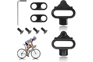 BEEHUG Bike Cleats Pedal, Spd Pedal Strong Bicycle Cleat Cycling Shoes Clips Cleats, Bicycle Tool Replacement Pedal Cleat for Men Women Mountain - Bike Shoes Clips Compatible with Shimano SPD SM-SH51
