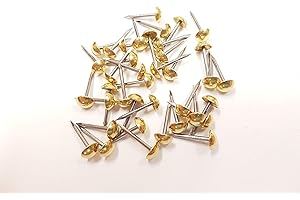 HEICO 100 Small 6mm Upholstery Nails Furniture Studs PINS Brass on Steel