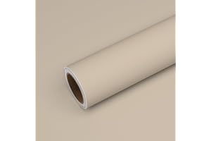 VEELIKE Papier Peint Beige Vintage Papier Adhesif pour Meuble Papiers Peints Adhesif Mural Salon Autocollant Meuble Armoire Chambre Épaissir Décoration Cuisine Lavable Salle de Bain 40 cm × 300 cm