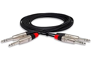 Hosa Neutrik HSS-003X2 0.9m High Quality Instrument Cable REAN Metal Jack Plug