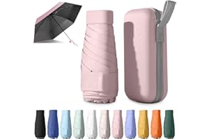 BEKKLPOU Parapluie Pliant, Petit, Anti-UV, Mini de Poche Léger et Portable, Adapté Aux Jours Ensoleillés Et Pluvieux