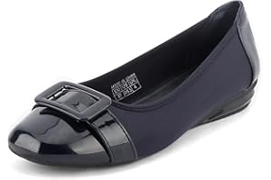 Greatonu Ballerine da donna casual, classiche, di forma quadrata