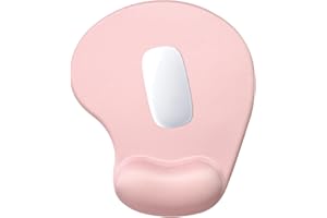 Hsurbtra Tapis de souris ergonomique avec repose-poignet, tapis de souris en gel avec base antidérapante en polyuréthane, tapis d'ordinateur en mousse à mémoire de forme, fournitures de bureau mignons
