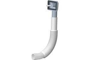 Bamyli Sink Overflow Kit, 1 PCS Rectangle Overflow Pipe for Kitchen Sink, Washbasin Overflow Cover with 200-600mm Adjustable Tube, Ideal for Home and Bathroom Use