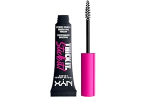 NYX Professional Makeup Thick It Stick it! ¡Fíjalas! Máscara de cejas, matiza y rellena con 16 horas de duración, Negro