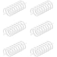 TREE MAISON CORONATING HOMES Vastu White Round Anti-Clockwise Spring for West, North West Direction Used to Enhance The Energy of Space Element 1.5” Inch (Pack of 6)