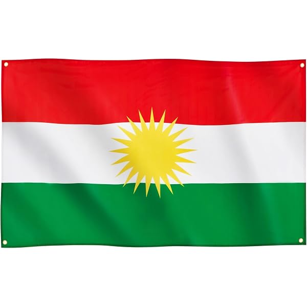 Écharpe Kurdistan Kurdish Rojava Schemagh Colorée - Foulard Traditionnel