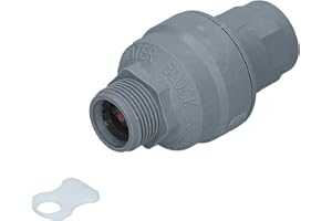 LUTH PREMIUM PROFI PARTS Eltek 100041 zawór bezpieczeństwa Waterblock 3/4 cala z miernikiem przepływu do węża dopływowego pralki zmywarki do naczyń Eltek 100041