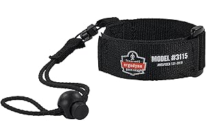 Ergodyne Squids 3115 Adjustable Wrist Tool Lanyard with Loop End, Large/X-Large, 2 Pounds
