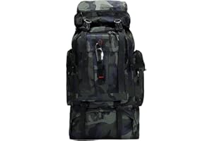 A-QMZL Sac à dos de randonnée 80L, sacs à dos de randonnée, voyage pour alpinisme imperméable, Daypack d'Escalade Camping et Tourisme pour homme femme, Ville, L