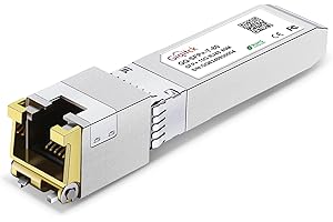 GIQITCK 10GBASE-T SFP+ RJ45 Transceiver, 10G rame SFP+ a RJ45 Copper Modulo per Cisco SFP-10G-T-S, Ubiquiti UF-RJ45-10G, Netgear, D-Link, Supermicro, TP-Link, Linksys, fino a 80m