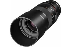 Samyang MF 100mm F2.8 Makro für Sony E-Mount - Macro Teleobjektiv, Geeignet für APS-C und Vollformat, Manueller Fokus, für A6100, A6400, A6600, A6500, A1, A7S III, A7C II A7C R
