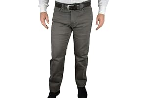 Mastino - Pantalone da Uomo in Fustagno Felpato a Vita Alta Regular Fit Blu