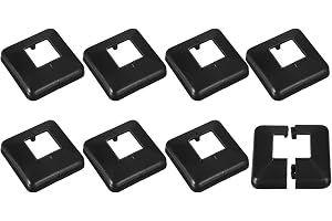 QUARKZMAN 8 st. överdrag till stolpbas 40 x 40 mm/1,6 tum x 1,6 tum skydd | 100 x 100 mm/4 tum x 4 tum, per stolpbas för trappräcke Balkong, delad plast, totalt