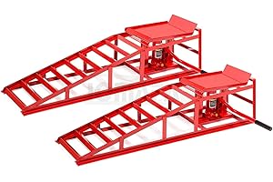 JOMAFA PAR RAMPAS PARA COCHE CON GATO HIDRAULICO PARA ELEVACION PORTATILES, 2 TON -8013